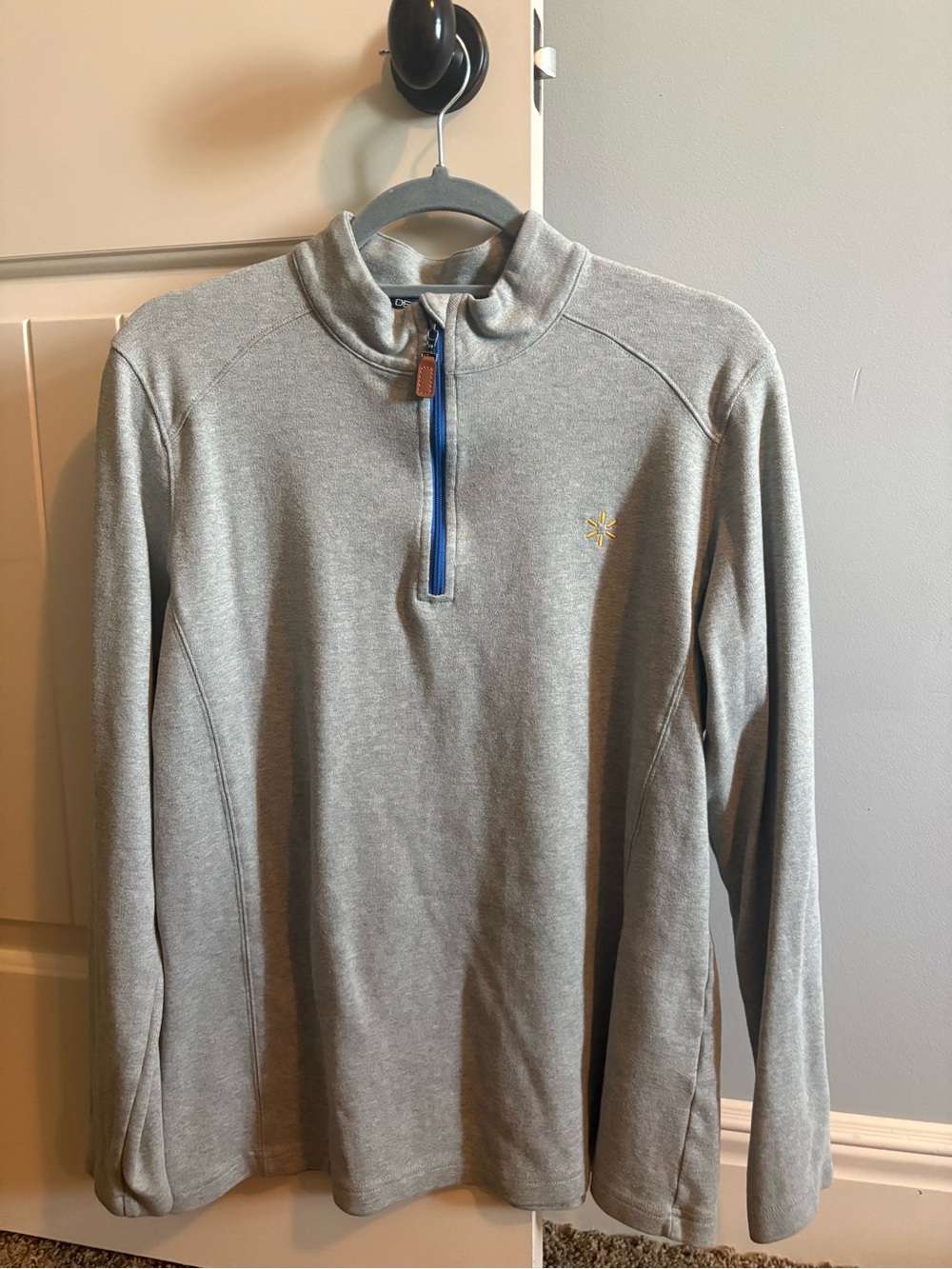 Women’s Gray Quarter-Zip Sweater Pullover